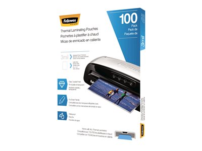 Fellowes 100-pack clear Letter A Siz