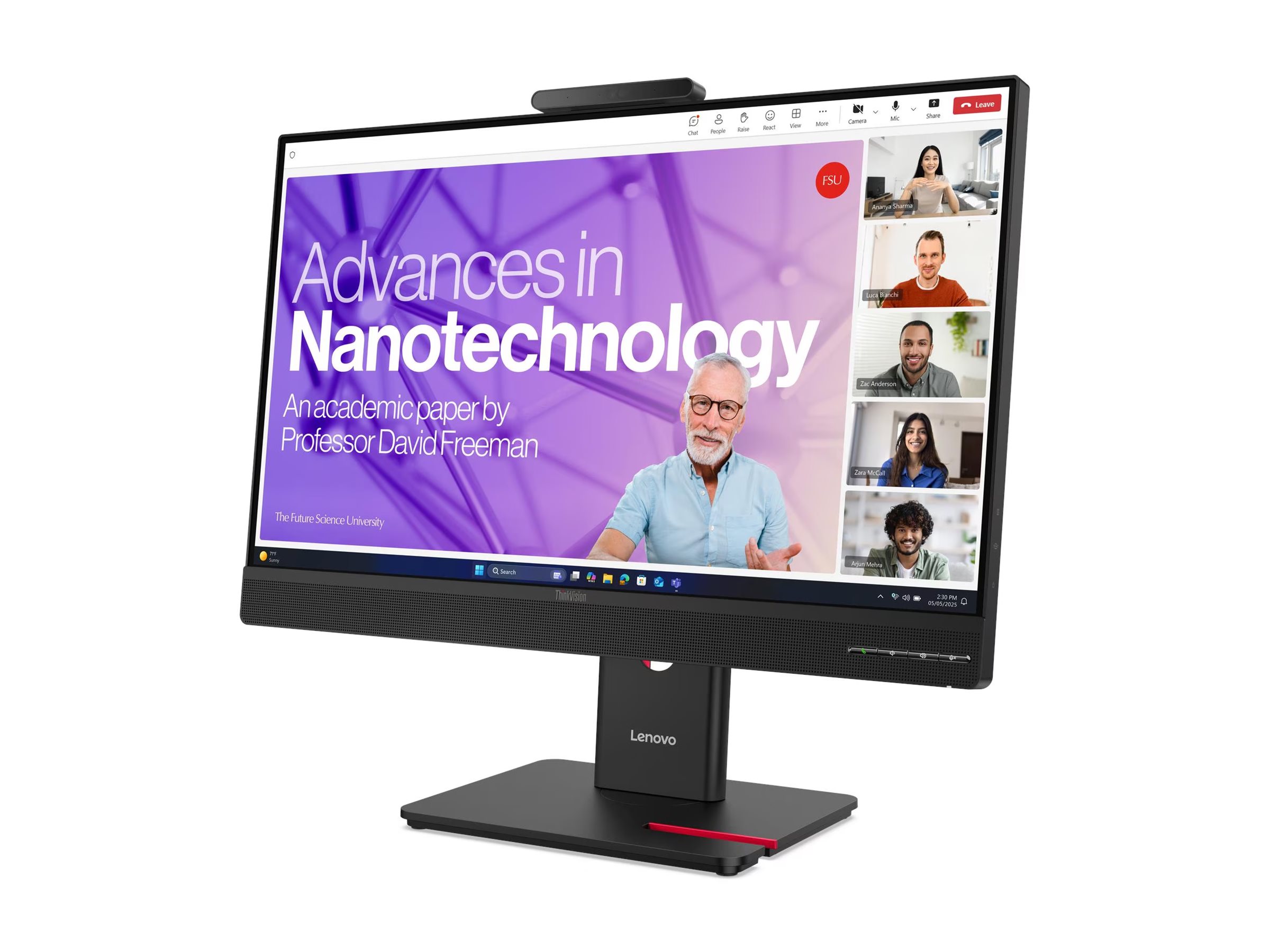Lenovo ThinkVision T24-4v LED monitor Full HD (1080p) Product shot Right side 77950