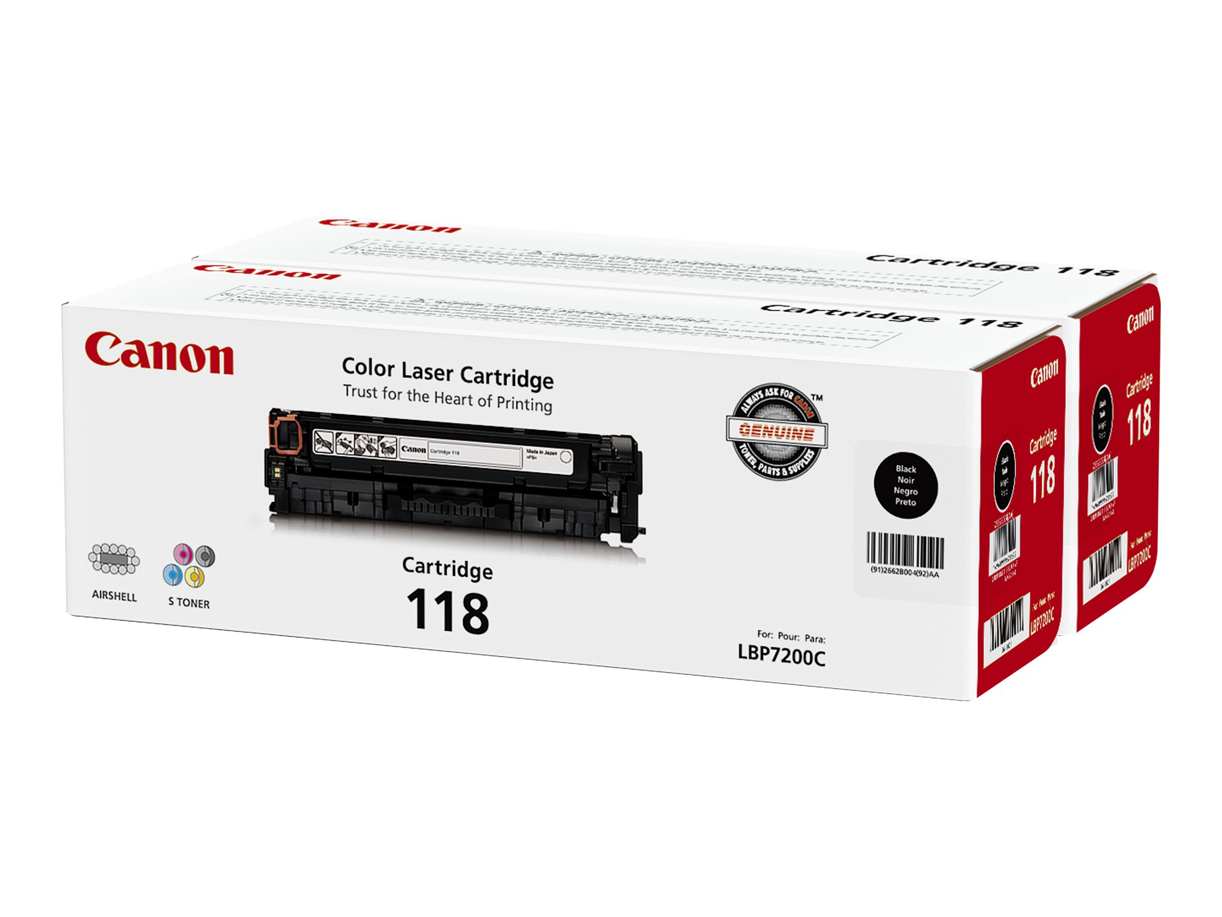 Canon 118 - 2-pack - black