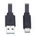 Eaton Tripp Lite Series USB-A to USB-C Flat Cable
