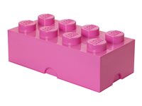 LEGO Storage Brick 8 Opbevaringsboks Mellem-pink