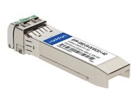 AddOn - SFP+ transceiver module (equivalent to: Juniper Networks SFPP-10GE-ER-DC45C52-I) - 10 GigE - 10GBase-DWDM - LC single-mode - up to 24.9 miles - 1542.14-1535.82 nm - TAA Compliant - for Juniper Networks 5G Universal Routing Platform; ACX Series Universal Metro Router ACX5448