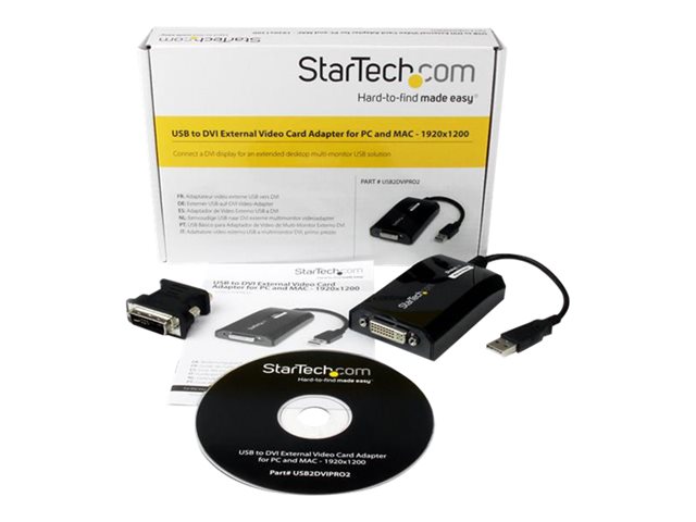 StarTech.com Adaptateur USB/DVI - 1920x1200 - 2xcran