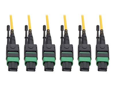Eaton Tripp Lite Series MTP/MPO (APC) Singlemode Slim Trunk Cable, 24-Strand, 40/100 GbE, 40/100GBASE-PLR4, Plenum, 6mm Dual Jacket, 45 m (147 ft.)