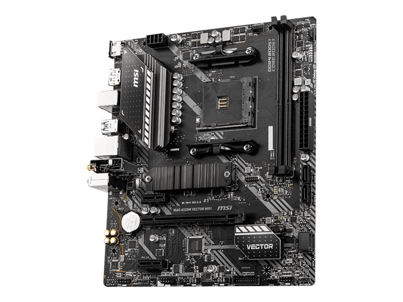 MSI MAG A520M VECTOR WIFI - základní deska - mikro ATX - Socket AM4 - AMD A520 – foto 2