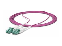 StarTech .com 2m (6.6ft) LC/LC (UPC) OM4 Multimode Fiber Optic Cable, OFNR