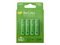 GP ReCyko AA type Batterier til generelt brug (genopladelige) 1300mAh