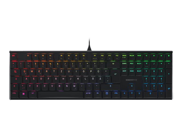CHERRY MX 10.0N RGB - klávesnice - německá - černá Vstupní zařízení – foto 2