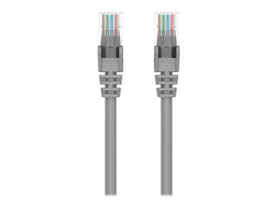 Belkin 3ft CAT5e Ethernet Patch Cable Snagless, RJ45, M/M, Gray