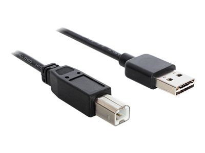 DELOCK Easy USB Kabel A -> B St/St 3.00m schwarz