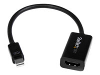 StarTech.com Mini DisplayPort to HDMI Audio / Video Converter - mDP 1.2 to HDMI Active Adapter for Ultrabook / Laptop - 4K @ 30Hz - Black (MDP2HD4KS) Video transformer