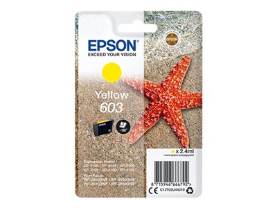 EPSON Singlepack Yellow 603 Ink - C13T03U44020