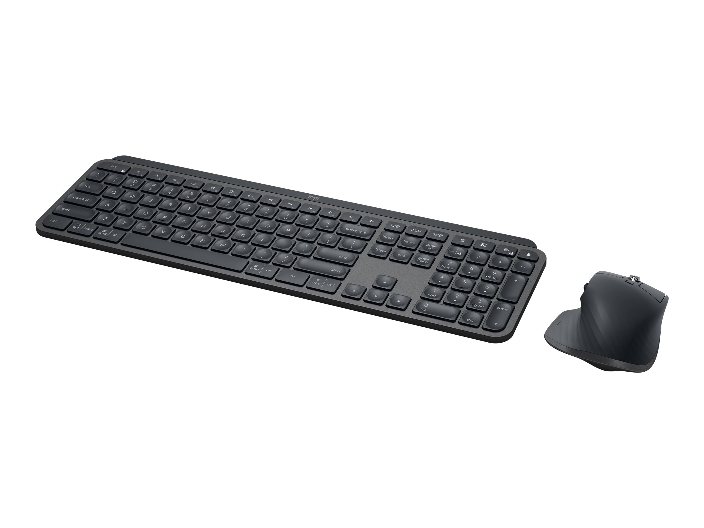 Logitech MX Keys Combo for Business , Gen 2, Full Size Wireless Keyboard  and Wireless Mouse, with Keyboard Palm Rest, Bluetooth, Logi Bolt, Quiet