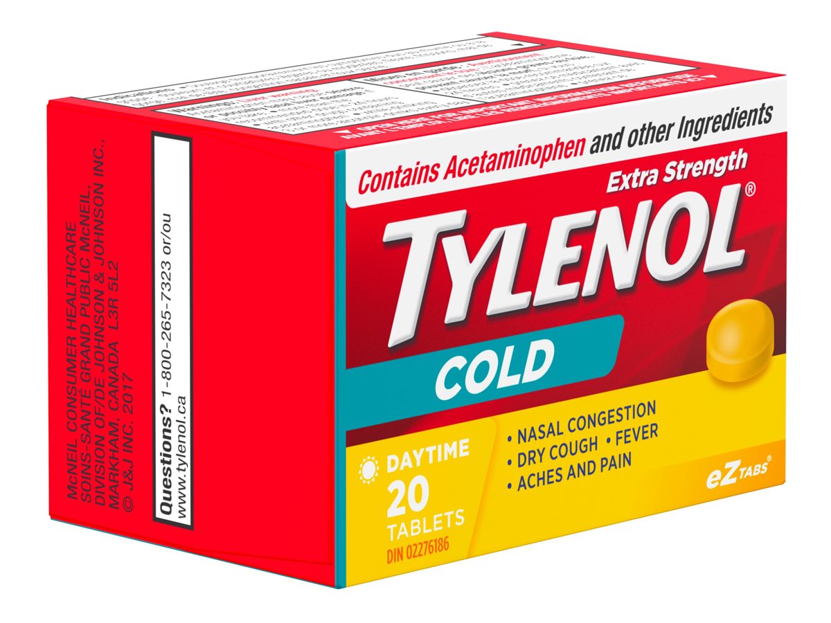 Tylenol* Extra Strength Cold Daytime eZ Tabs - 20's