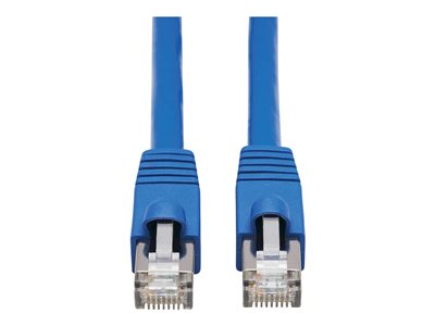 Eaton Tripp Lite Series Cat6a 10G Snagless F/UTP Ethernet Cable (RJ45 M/M), PoE, CMR-LP, Blue, 10 ft. (3.05 m)