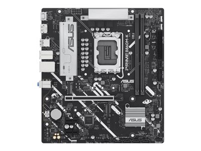 4711387808498 - ASUS PRIME B860M-K Mainboard - Intel B860 - Intel LGA1851 socket - DDR5 RAM - Micro-ATX