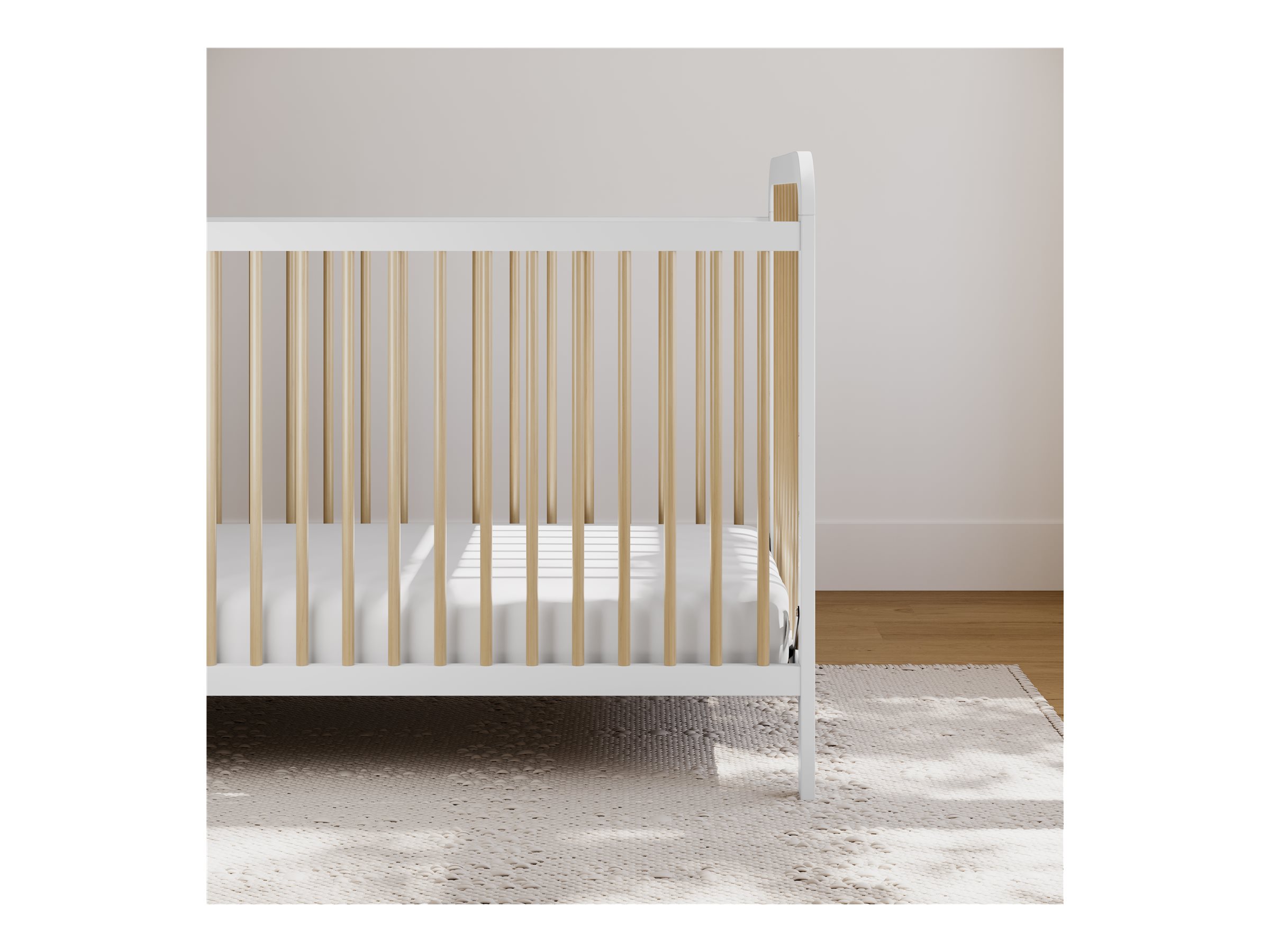 Storkcraft Pasadena 3 in 1 Convertible Crib White Driftwood