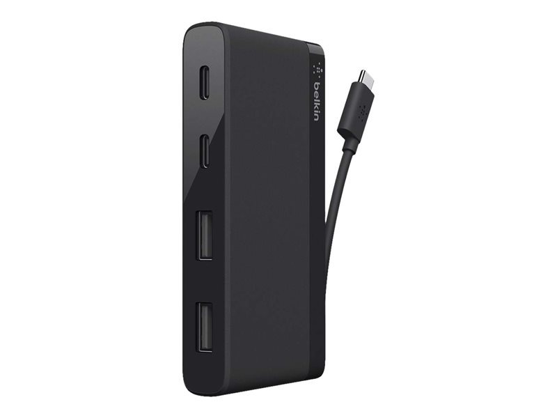 Belkin Usb C 4 Port Mini Hub Concentrateur Hub 4 Ports F4u090btblk 7606