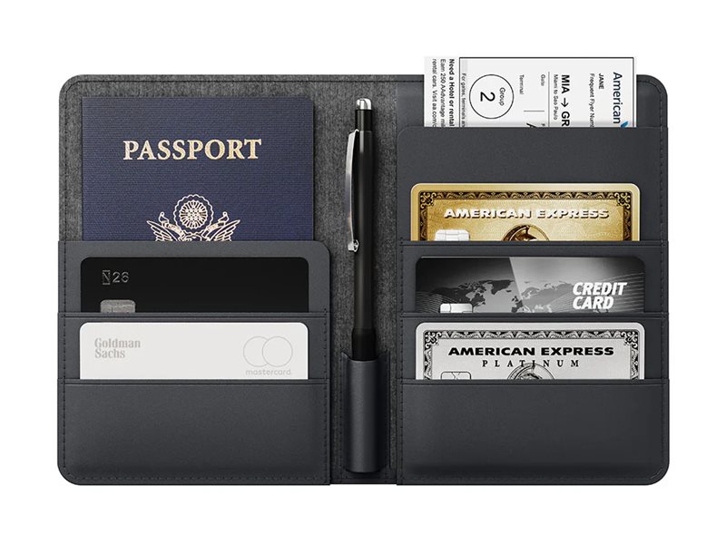 Journey LOC8 document protective cover for Open view Front 79438
