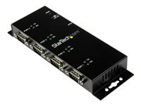 StarTech.com Hub adaptateur USB vers série DB9 RS232 4 ports ¿ Montage sur rail DIN industriel et mural