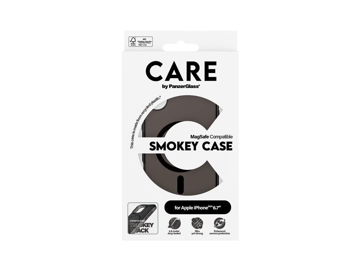 PanzerGlass CARE kryt Apple iPhone 16 Plus MagSafe Smokey kouřový/černý – foto 3