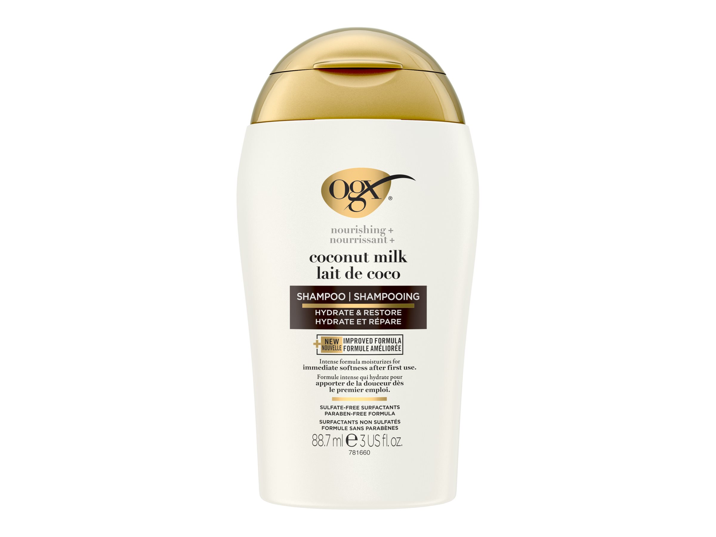 OGX Nourishing + Coconut Milk Travel Shampoo - 88.7ml