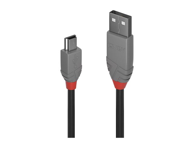 C ble USB 2.0 type A vers Mini-B, Anthra Line, 5m