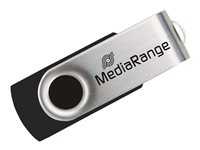 MediaRange 64GB USB 2.0 Sort Sølv