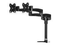 StarTech.com Desk Mount Dual Monitor Arm - Articulating - Supports Monitors 12" to 24" - Adjustable VESA Monitor Arm - Gromme