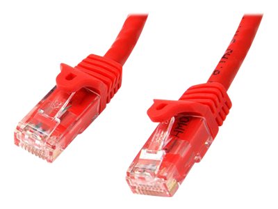 Startech 75ft CAT6 Ethernet Cable, 10 Gigabit Snagless RJ45 650MHz 100W PoE Patch Cord, CAT 6 10GbE UTP Network Cable w/Strain Relief, Red, Wiring is UL Certified/TIA