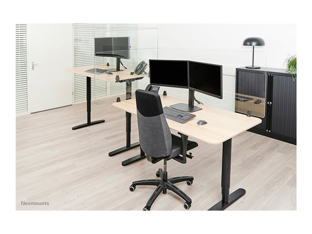 Neomounts NS-GLSPROTECT120 - rozdělená obrazovka - montáž na pracovní stůl - 120 x 65 cm - průhledná – foto 14
