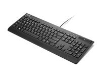 Lenovo Smartcard II - Keyboard - USB - QWERTY - Canadian French - black - brown box