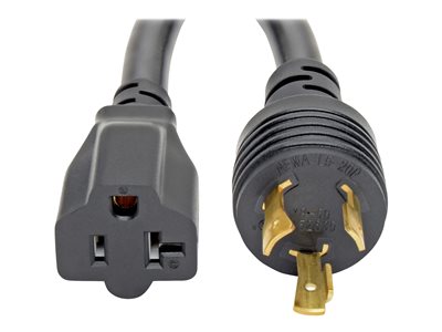 Tripp Lite 6in Power Cord Adapter Cable L5-20P to 5-15/20R with Locking Connectors Heavy Duty 20A 12AWG 6"