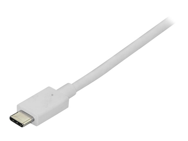 StarTech.com 6ft/1.8m USB C to DisplayPort 1.2 Cable 4K 60Hz, USB-C to DisplayPort Adapter Cable HBR2, USB Type-C DP Alt Mode to DP Monitor Video Cable, Works with Thunderbolt 3, White - USB-C Male to DP Male (CDP2DPMM6W) - DisplayPort cable - 24 pin USB-C (M) to DisplayPort (M) - Displayport 1.2/Thunderbolt 3 - 1.8 m - 4K60Hz (3840 x 2160) support - white