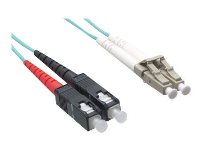 Axiom LC-SC Multimode Duplex OM4 50/125 Fiber Optic Cable