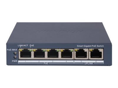Hikvision DS-3E1506P-EI switch 4 ports Product shot Front 79200
