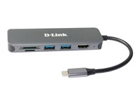 D-Link DUB-2327 - docking station - USB-C / Thunderbolt 3 - HDMI
