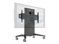 Salamander Cart for interactive flat panel / LCD display welded steel gray, graphite 