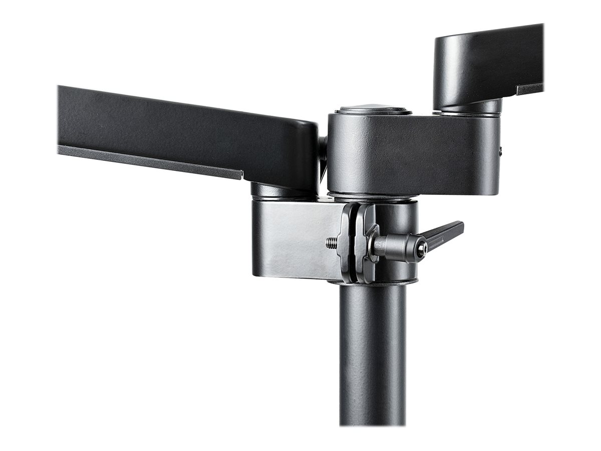 StarTech.com Desk Mount Dual Monitor Arm, Full Motion Monitor Mount for 2x VESA Displays up to 32" (up to 17lb/8kg), Ergonomic Vertical Stackable Arms, Articulating, Height Adjustable - Pole Mount, C-Clamp/Grommet (ARMDUALPIVOT) montážní sada - full-motion dual arm - pro 2 monitory - černá – foto 13
