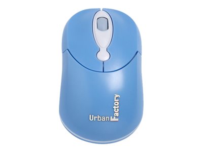 Urban Factory Crazy Mouse Mouse optical 3 buttons wired USB blue