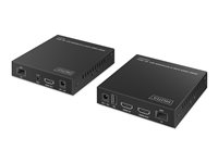 DIGITUS - Extender Set - KVM / audio / serial / USB extender - HDMI 1GbE USB
