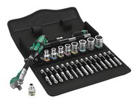 Wera Zyklop 8100 SA 6 Ratcheting torque wrench with bit and socket set 28 Dele