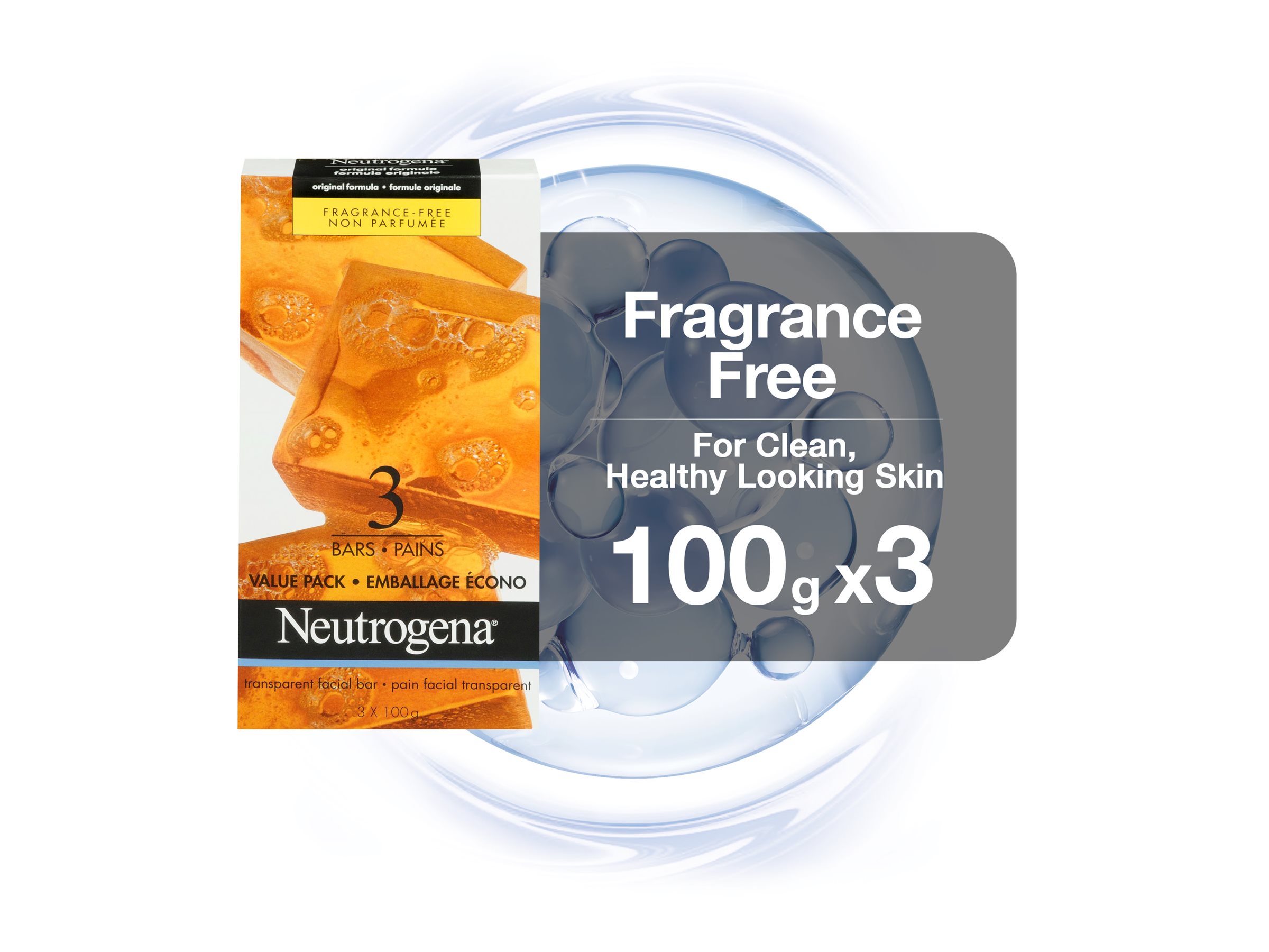 Neutrogena Facial Cleansing Bar - 100g - 3's