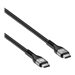 Manhattan USB-C to USB-C Cable (240W), 2m, Male to Male, Black, 480 Mbps (USB 2.0), Extended Power Range (EPR) charging up to 240W (Note additional USB-C 240W wall charger needed), Lifetime Warranty, Polybag
