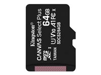 Kingston Canvas Select Plus - flash-minneskort - 64 GB - mikroSDXC UHS-I