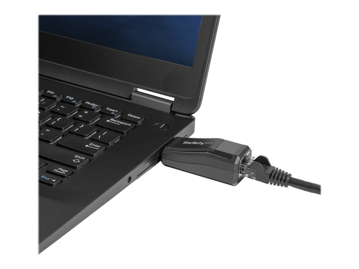 StarTech.com USB 3.0 to Gigabit Ethernet NIC Network Adapter - 10/100/100 Mbps Network Adapter - USB to Ethernet LAN Adapter - USB to RJ45 (USB31000NDS) - síťový adaptér - USB 3.0 - Gigabit Ethernet