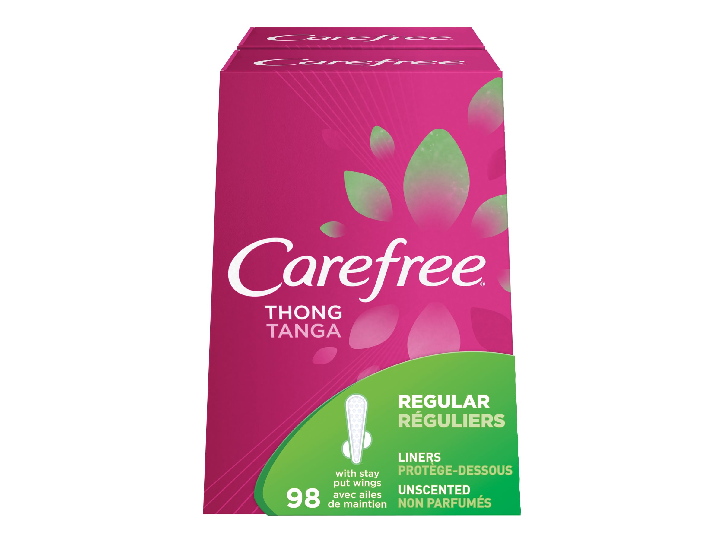 Carefree Thong Regular Pantyliners Unscented - 98s