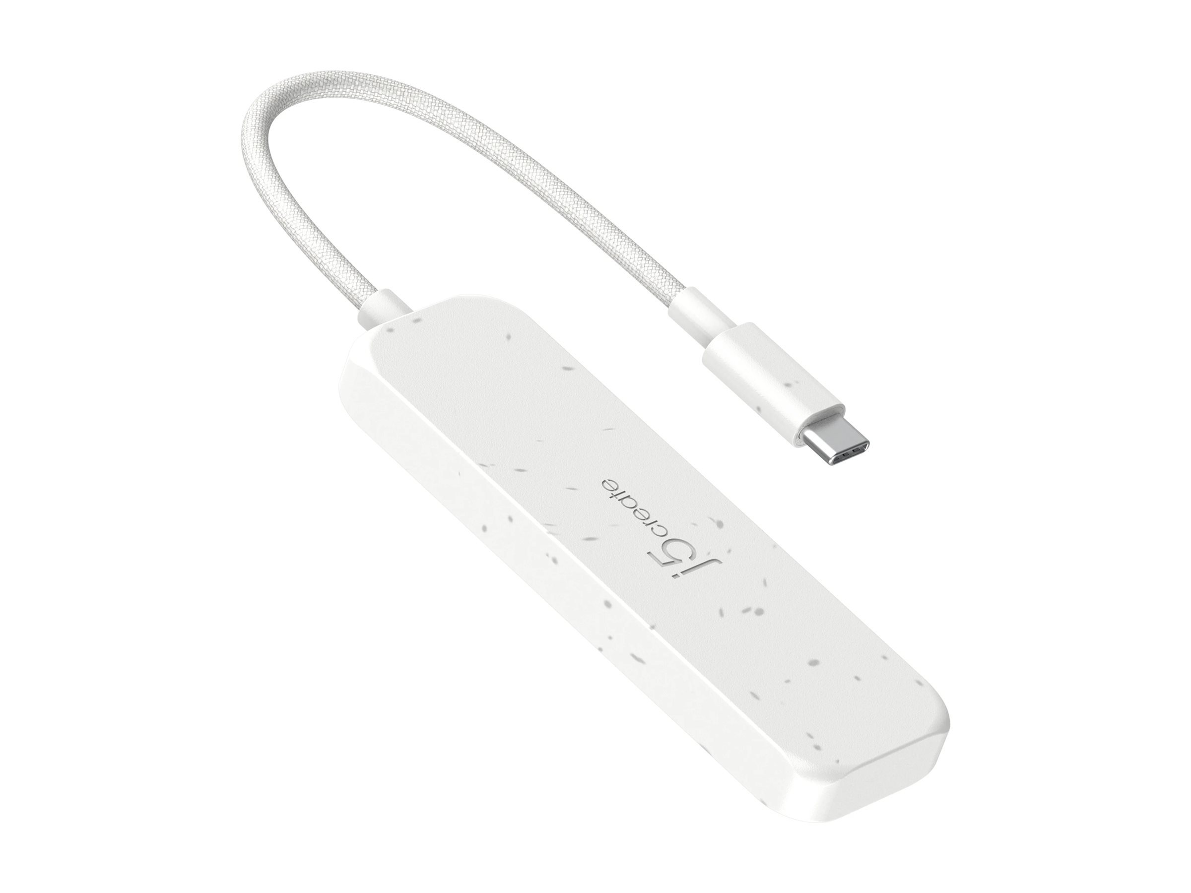 j5create JCH341EW hub eco-friendly USB-C 4 Product shot Front 79950