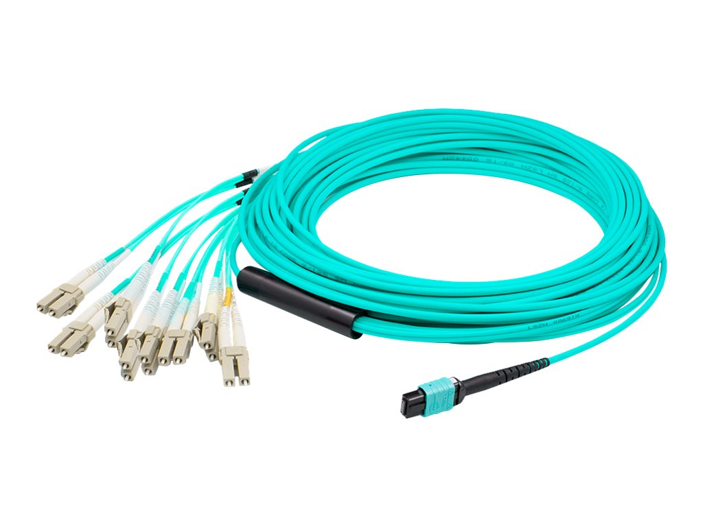 AddOn fanout cable - 1 m - aqua