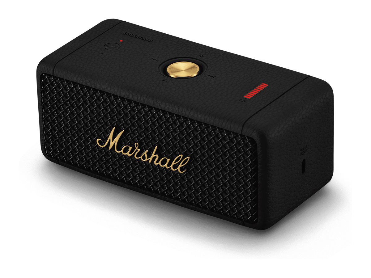 Marshall Emberton II Bluetooth Speaker - Black and Brass - 1006234